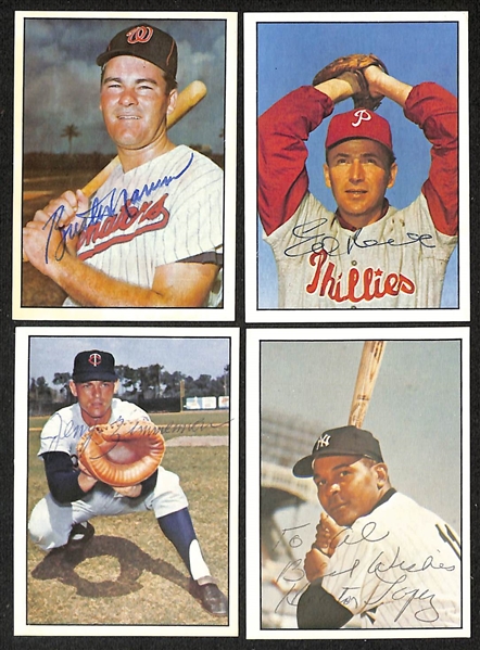 Lot of (55) Signed 1978 TCMA The 1960's Cards inc. Tony Oliva, Tony LaRussa, Moose Skowron, Roger Craig, Bobby Richardson, Jack Kralick, + (Beckett BAS Reviewed)