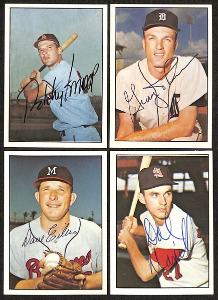 Lot of (55) Signed 1978 TCMA The 1960's Cards inc. Tony Oliva, Tony LaRussa, Moose Skowron, Roger Craig, Bobby Richardson, Jack Kralick, + (Beckett BAS Reviewed)