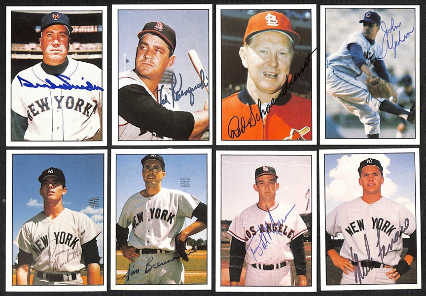 Lot of (42) Signed 1978 TCMA The 1960's Cards inc. Duke Snider, Ted Kluszewski, Red Schoendienst, + (Beckett BAS Reviewed)