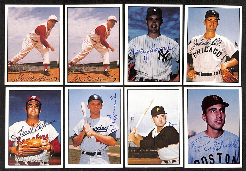 Lot of (42) Signed 1978 TCMA The 1960's Cards inc. Duke Snider, Ted Kluszewski, Red Schoendienst, + (Beckett BAS Reviewed)