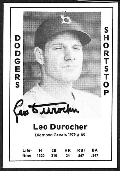 Lot of (33) Signed Old Timer Reprint Cards inc. Leo Durocher, Rick Ferrell, (2) Bobby Doerr, Bobby Shantz, + (Beckett BAS Reviewed)