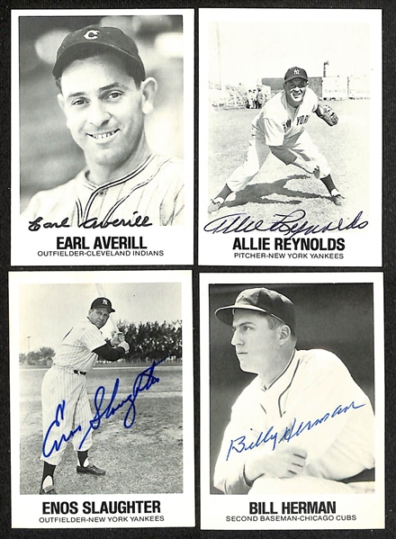 Lot of (25) TCMA Renta Galasso Cards inc. Lloyd Waner, Carl Hubbell, Fred Lindstrom, Stan Musial, Earl Averill, + (Beckett BAS Reviewed)