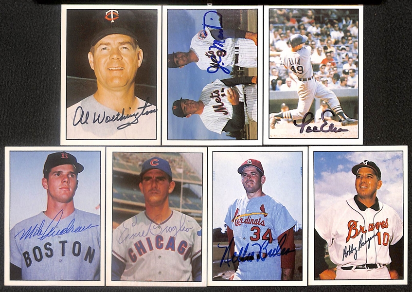 Lot of (65+) Signed TCMA the 1960s Cards inc. Sparky Anderson, Bill Skowron, Jim Fregosi, Vern Law, + (Beckett BAS Reviewed)