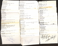 Lot of (400+) Signed Hockey Index Cards inc. Don Cherry, Dave Taylor, Bob Clarke, Chris Osgood, Rob Niedermayer, + (Beckett BAS Reviewed)