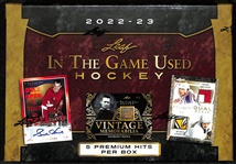2022-23 Leaf In the  Game Used Hockey Hobby Box