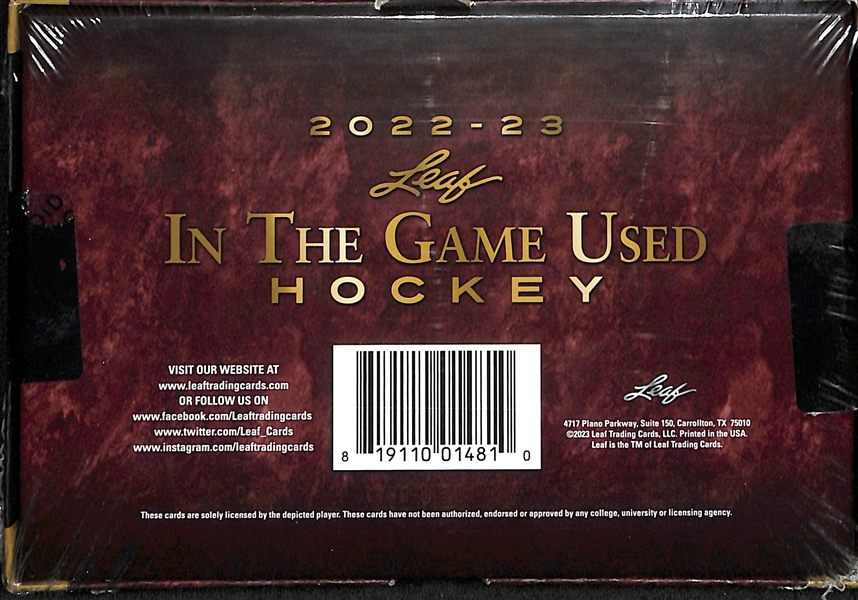 2022-23 Leaf In the  Game Used Hockey Hobby Box