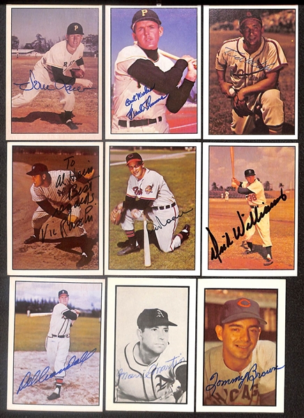 Lot of (35) Signed 1979 + 1983 TCMA The 1950s Cards inc. Monte Irvin, Andy Pafko, Joe Black, John Sain, + (Beckett BAS Reviewed)