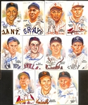 Lot of (11) Signed Hall of Fame Postcards inc. Monte Irvin, Buck Leonard, Judy Johnson, Johnny Mize, + (Beckett BAS Reviewed)