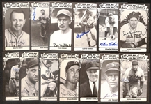 Lot of (13) Signed All Time Greats Postcards inc. Hank Greenberg, Charlie Gehringer, Lloyd Waner, Carl Hubbell, + (Beckett BAS Reviewed)