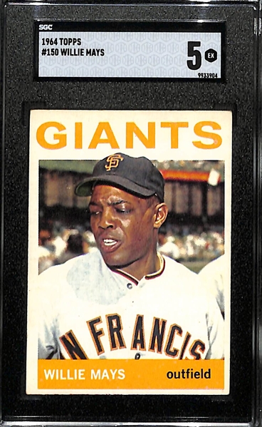 1964 Topps Willie Mays Graded SGC 5