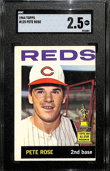 1964 Topps Pete Rose All Star Rookie Cup Graded SGC 2.5