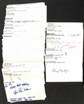 Lot of (200+) Signed Mostly Baseball Index Cards inc. Banks McFadden, Willie McCovey, Lloyd Waner, Chuck Tanner, Bill Terry, + (Beckett BAS Reviewed)
