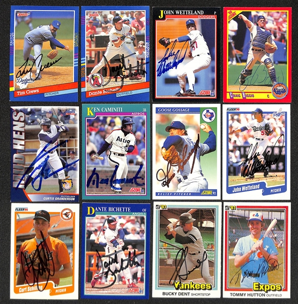 Lot of (700+) Signed Baseball Cards Mostly Minor League Rookie and Prospect Cards inc. Rick Wise, Carlos Delgado, Andy Pafko, + (Beckett BAS Reviewed)