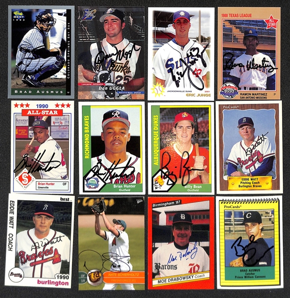 Lot of (700+) Signed Baseball Cards Mostly Minor League Rookie and Prospect Cards inc. Rick Wise, Carlos Delgado, Andy Pafko, + (Beckett BAS Reviewed)