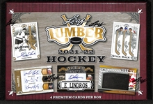 2021-22 Leaf Lumber Hockey Sealed Hobby Box inc. 4 Premium Cards per Box