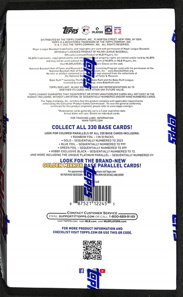 2023 Topps Update Series Sealed Hobby Box inc. 1 Autograph or Relic Card