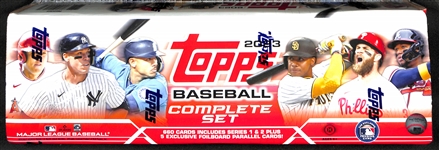 2023 Topps Baseball Complete Sealed Factory Set of 660 Cards Plus 5 Foilboard Parallels