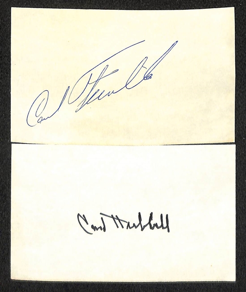 Lot of (400+) Signed Mostly Baseball Index Cards inc. Pee Wee Reese, Carl Furillo, Carl Hubbell, George Kell, + (Beckett BAS Reviewed)