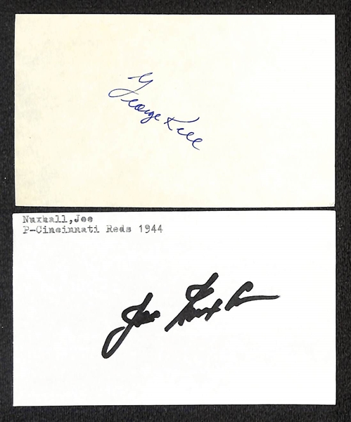 Lot of (400+) Signed Mostly Baseball Index Cards inc. Pee Wee Reese, Carl Furillo, Carl Hubbell, George Kell, + (Beckett BAS Reviewed)