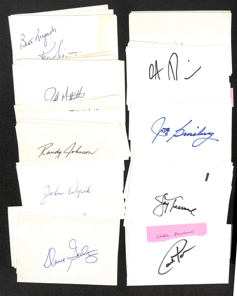 Lot of (400+) Signed Mostly Baseball Index Cards inc, Hank Greenberg, Jim Campbell, AB Chandler, Goose Gossage, + (Beckett BAS Reviewed)