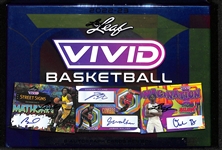 2022-23 Leaf Vivid Basketball Sealed Hobby Box inc. 6 Atutographs per Box