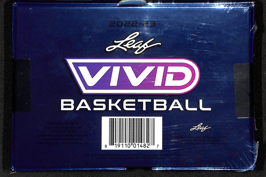 2022-23 Leaf Vivid Basketball Sealed Hobby Box inc. 6 Atutographs per Box