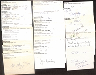 Lot of (45+) Signed Colts Index Cards inc. (2) Art Donovan, Milt Davis, Cotton Davidson, Ray Brown, Lenny Moore, + (Beckett BAS Reviewed)