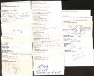 Lot of (75+) Signed Green Bay Packers Index Cards inc. Willie Davis, Fuzzy Thurston, Jim Taylor, Willie Wood, Jack Cloud, + (Beckett BAS Reviewed)