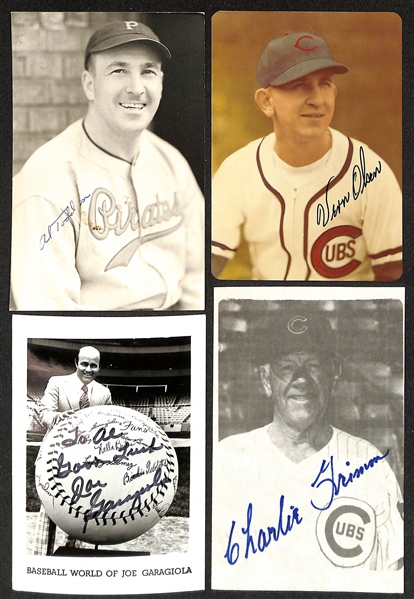 Lot of (100+) Signed Baseball Photos + Post Cards inc. Al Todd, Vern Law, + (Beckett BAS Reviewed)