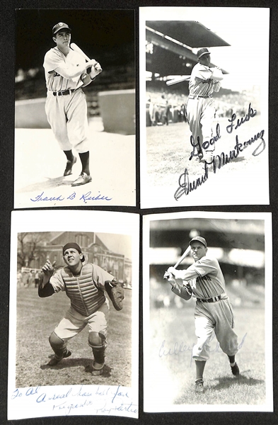 Lot of (100+) Signed Baseball Photos + Post Cards inc. Al Todd, Vern Law, + (Beckett BAS Reviewed)