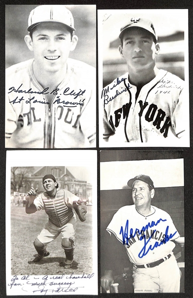 Lot of (100+) Signed Baseball Photos + Post Cards inc. Al Todd, Vern Law, + (Beckett BAS Reviewed)