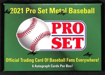 2021 Leaf Pro Set Metal Baseball Sealed Hobby Box inc 6 Autograph Cards