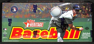 2024 Topps Heritage Baseball Hobby Box (1975 Style - One Autograph or Relic Card Per Box)