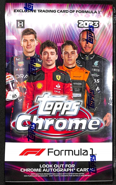 RARE - 2023 Topps Chrome Formula 1 Racing Sealed Hobby Box