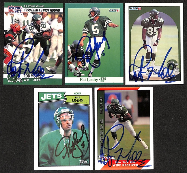 Lot of (200+) Signed New York Jets Cards inc. (4) Joe Klecko, (6) Al Toon, (9) Wesley Walker, +  (Beckett BAS Reviewed)