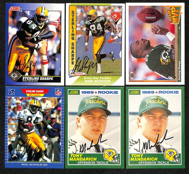 Lot of (275+) Signed Green Bay Packers Cards inc. (2) Mark Brunell, (9) James Lofton, (5) Sterling Sharpe, + (Beckett BAS Reviewed)