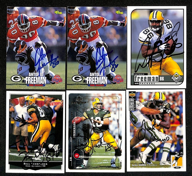 Lot of (275+) Signed Green Bay Packers Cards inc. (2) Mark Brunell, (9) James Lofton, (5) Sterling Sharpe, + (Beckett BAS Reviewed)