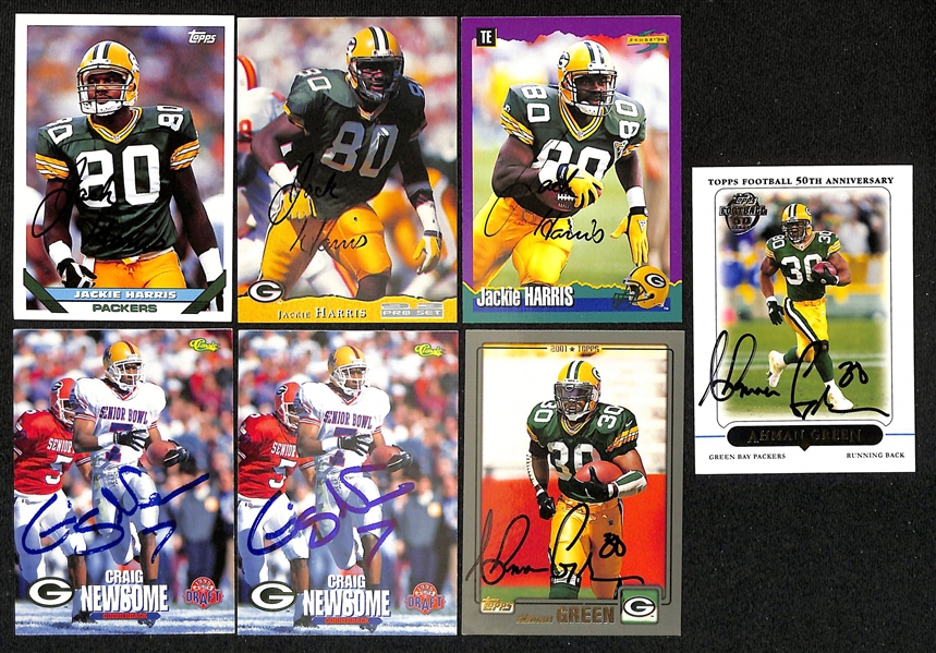 Lot of (275+) Signed Green Bay Packers Cards inc. (2) Mark Brunell, (9) James Lofton, (5) Sterling Sharpe, + (Beckett BAS Reviewed)