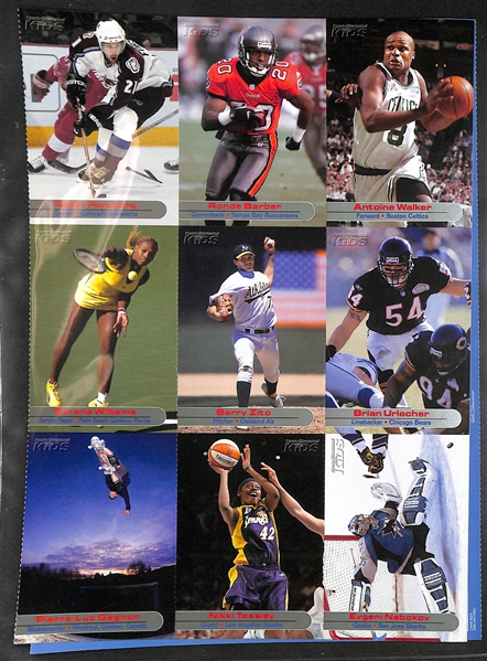 (63) Uncut Sports Illustrated SI for Kids Sheets (567 Cards) Including Serena Williams, Tiger Woods, Michael Jordan, Tom Brady, Sidney Crosby, Sue Bird,  Rafael Nadal, Alex Ovechkin, Kobe Byrant, +