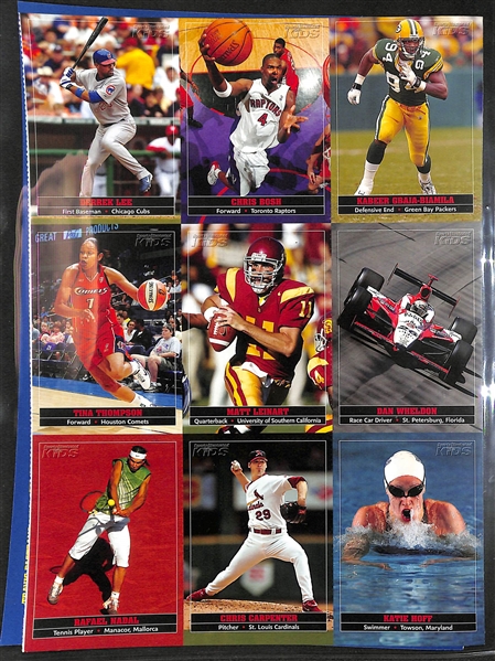 (63) Uncut Sports Illustrated SI for Kids Sheets (567 Cards) Including Serena Williams, Tiger Woods, Michael Jordan, Tom Brady, Sidney Crosby, Sue Bird,  Rafael Nadal, Alex Ovechkin, Kobe Byrant, +