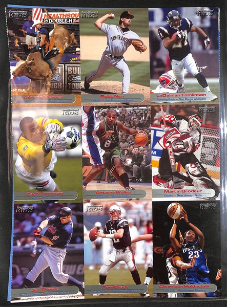 (63) Uncut Sports Illustrated SI for Kids Sheets (567 Cards) Including Serena Williams, Tiger Woods, Michael Jordan, Tom Brady, Sidney Crosby, Sue Bird,  Rafael Nadal, Alex Ovechkin, Kobe Byrant, +