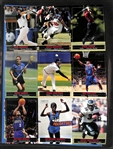 (64) Uncut Sports Illustrated SI for Kids Sheets (576 Cards) Including Serena Williams, (3) Tiger Woods, Sidney Crosby, Sue Bird, Alex Ovechkin, (2) Diana Taurasi, (2) Michael Phelps, +