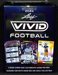 2024 Leaf Vivid Football Sealed Hobby Box - Includes 5 Autographed Cards & 2 Limited Edition Base Cards!