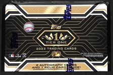 2023 Topps Tier One Baseball Sealed Hobby Box (Includes 2 Autograph Cards & 1 Relic Card)