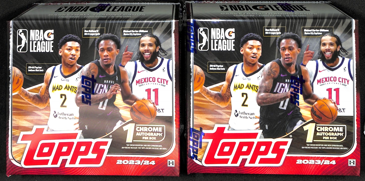 (2) 2023-24 Topps G-League Basketball Hobby Boxes (1 Autograph in Each Box - Potential Ron Holland Autographs!)