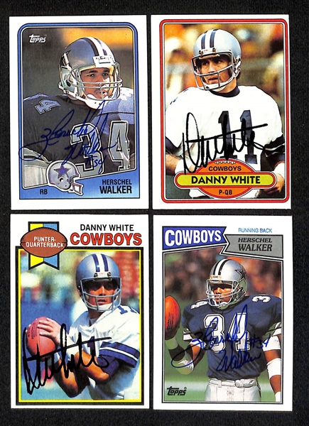 Lot of (275+) Signed Dallas Cowboys Cards inc. (5) Randy White, (2) Herschel Walker, + (Beckett BAS Reviewed)