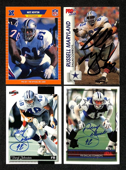 Lot of (275+) Signed Dallas Cowboys Cards inc. (5) Randy White, (2) Herschel Walker, + (Beckett BAS Reviewed)