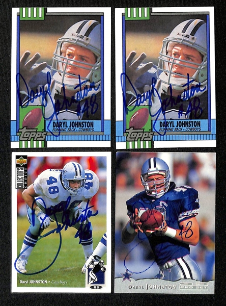 Lot of (275+) Signed Dallas Cowboys Cards inc. (5) Randy White, (2) Herschel Walker, + (Beckett BAS Reviewed)