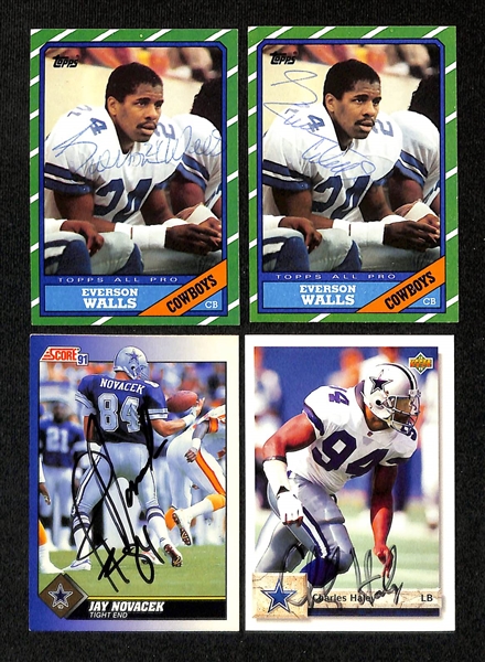 Lot of (275+) Signed Dallas Cowboys Cards inc. (5) Randy White, (2) Herschel Walker, + (Beckett BAS Reviewed)