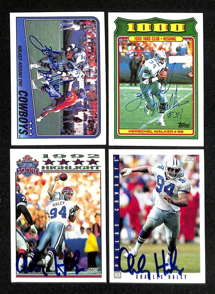 Lot of (275+) Signed Dallas Cowboys Cards inc. (5) Randy White, (2) Herschel Walker, + (Beckett BAS Reviewed)